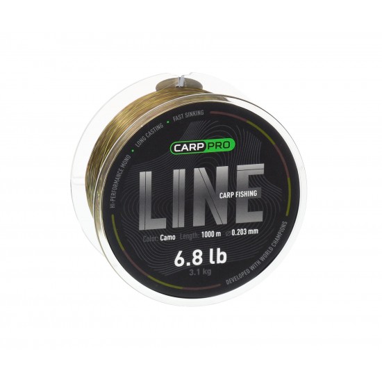 Carp Pro Fishing Line Camo 1000 m – Влакно за шаранджийски риболов 