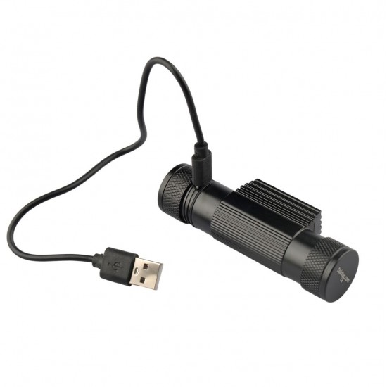 Мощен челник Dulotec H4 Pro V2.0 + батерия 3400 mAh, с бяла и синя светлина