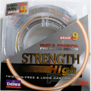 Плетено 9-нишково влакно Daiwa STRENGTH 0.08-0.50мм 300м