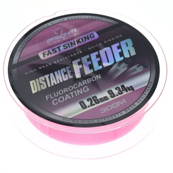 Монофилно влакно - Pro Fl Distance Feeder Pink 300м - Корда - Розова