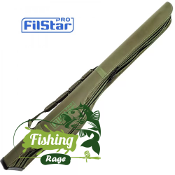 Троен твърд калъф за шарански въдици Filstar KK 9-16 - 2.05м