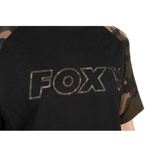 Тениска Fox Black/Camo Outline T-Shirt