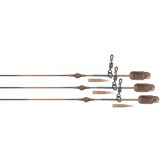 Fox Edges Leadcore Heli Clip Rigs 50lb camo – готови хеликоптерни монтажи с Leadcore