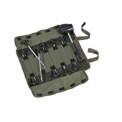 Колчета за Палатка + Гумен Чук Mivardi Bivvi peg set + hammer 
