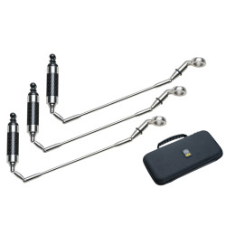 Mivardi Swing arm MCX Stainless - Carbon - 3бр. комплект неръждаеми обтегачи