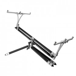 Шаранджийска стойка Meccanica Vadese Nick Rod Evolution Black & Steel 3 или 4 въдици - Черно - Сиво