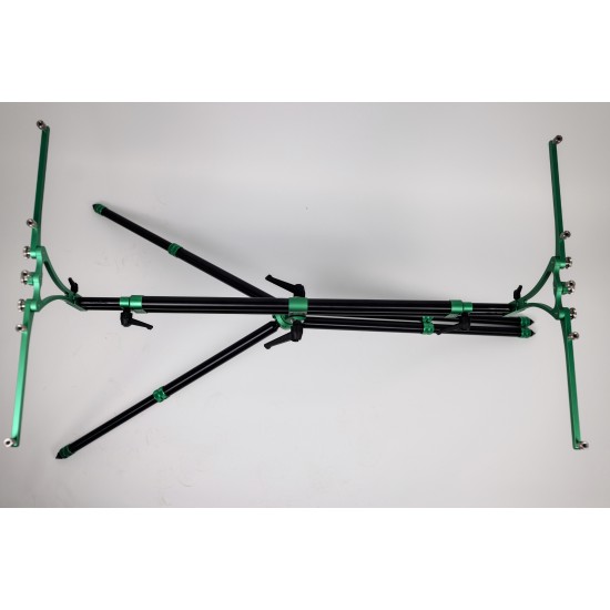 Шаранджийска стойка MECCANICA VADESE NICK REVOLUTION BLACK & Green 3 или 4 въдици - Зелено-Черно