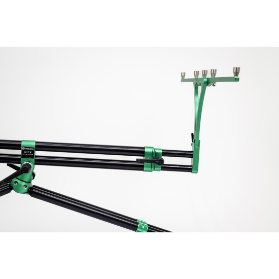 Шаранджийска стойка MECCANICA VADESE NICK REVOLUTION BLACK & Green 3 или 4 въдици - Зелено-Черно