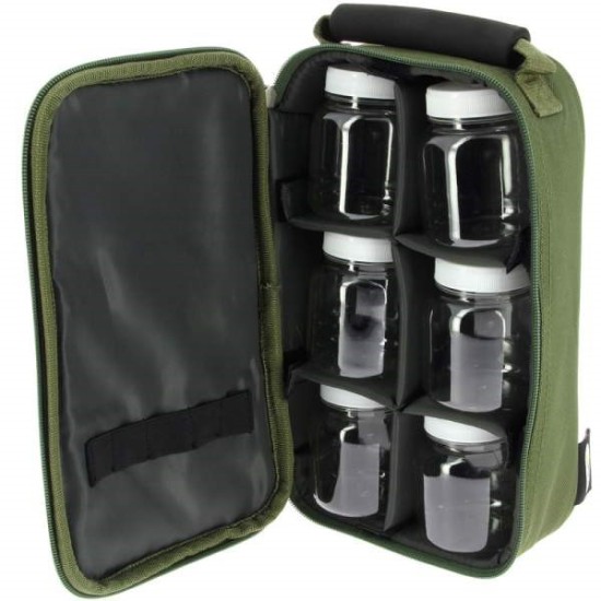 NGT Glug Bag - 6 Pot Glug чанта с бурканчета за дип и стръв