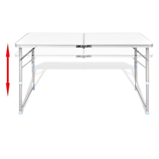 Сгъваена къмпинг маса 120 X 60 X 70 см - Риболов