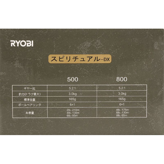 МАКАРА RYOBI SPIRITUAL DX 500/800/1000