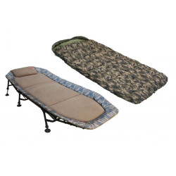 Комплект легло + спален чувал Zfish Shadow Camo Bedchair + Zfish Hoogan 5 Season Sleeping Bag