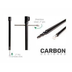 Колче телескопично ZFISH Carbon Drill Bankstick 60-110см