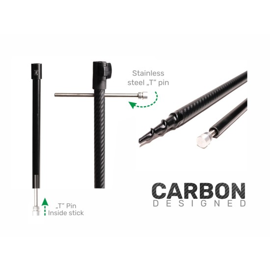 Колче телескопично ZFISH Carbon Drill Bankstick 60-110см