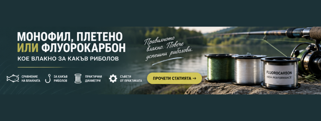 Монофил, плетено или флуорокарбон: кое влакно за какъв риболов