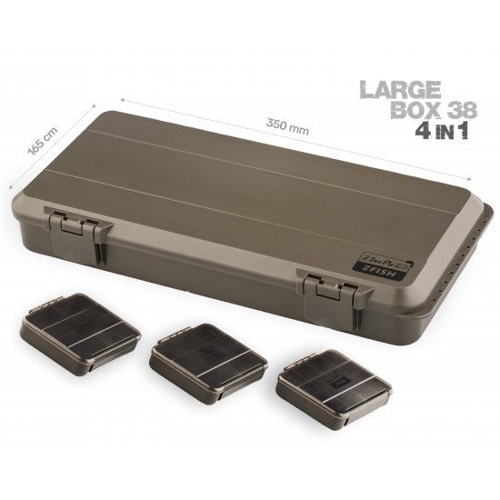 ZFISH Кутия за риболовни принадлежности Z-Box PRO 38 (4 в 1) - ZFish