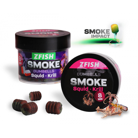 ZFISH Smoke POP-UP Dumbells 8 mm - Squid-Krill пушещи поп-ъп дъмбели