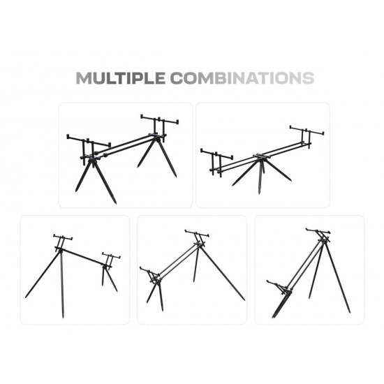 ZFISH Rod Pod RodMaster 4 rods изцяло алуминиева стойка за 4 въдици