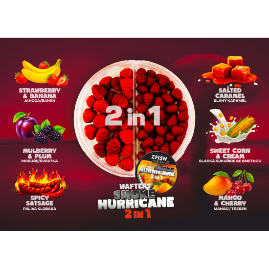 ZFISH Smoke Hurricane Wafters 2in1 8-10mm пушещи балансирани дъмбели 6 вида