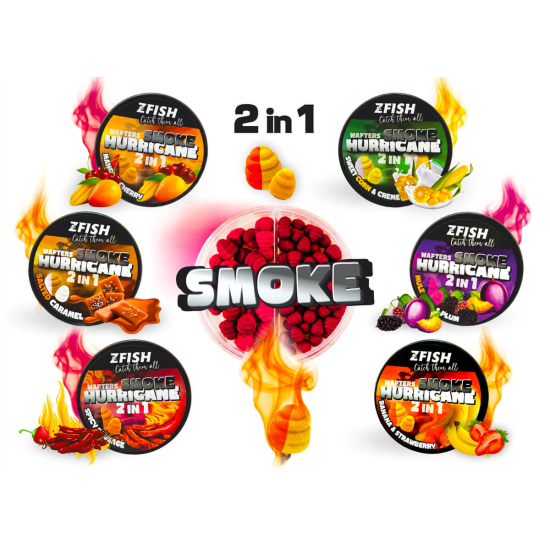 ZFISH Smoke Hurricane Wafters 2in1 8-10mm пушещи балансирани дъмбели 6 вида