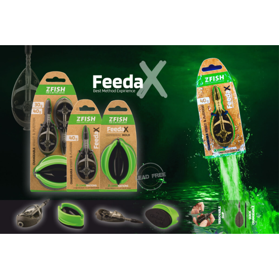 ZFISH Метод Фидер Комплект FeedaX 30,40g с форма - ZFish