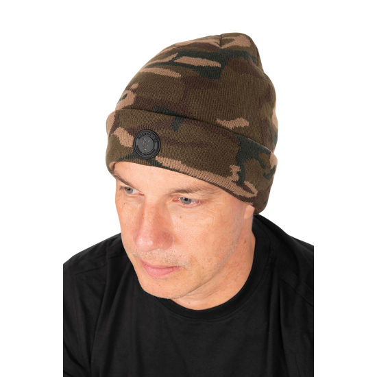 Камуфлажна зимна шапка Fox Sherpa Tec Beanie – Camo