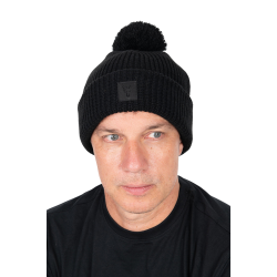 Черна зимна шапка Fox HD Bobble – Black