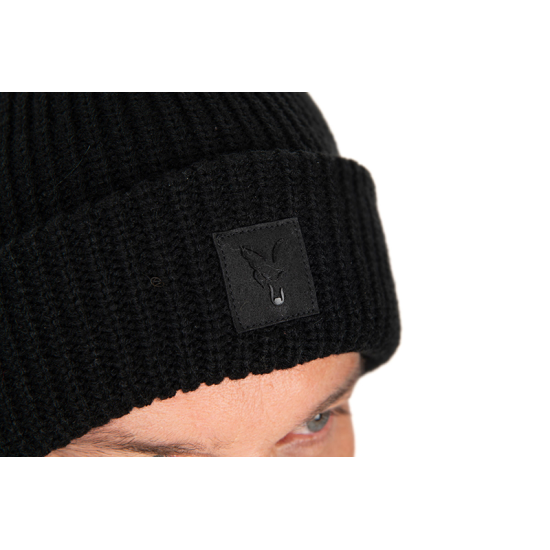 Черна зимна шапка Fox HD Bobble – Black