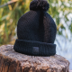 Черна зимна шапка Fox HD Bobble – Black